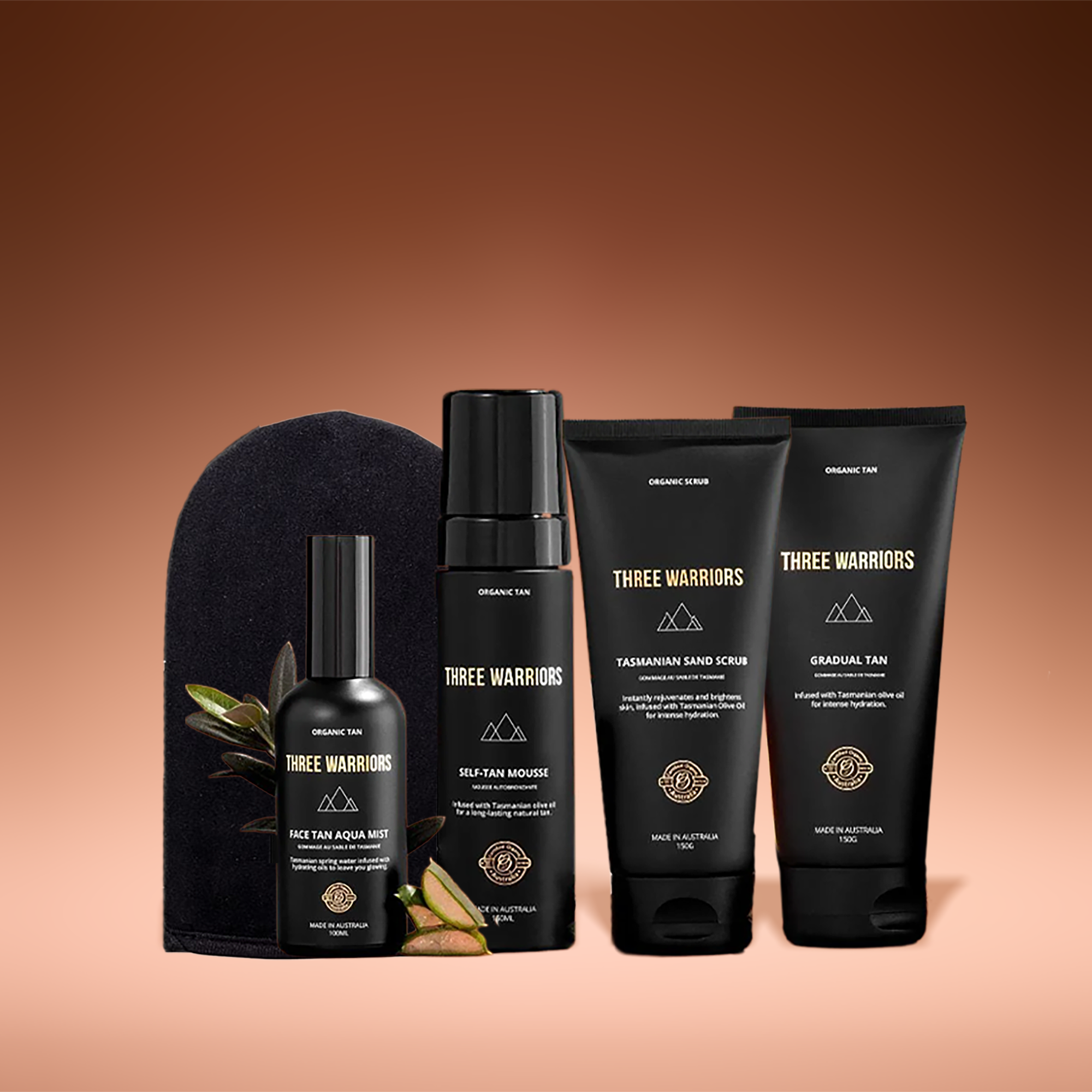Three Warriors Tan Routine | Three Warriors | Streak & Orange Free Organic Tan