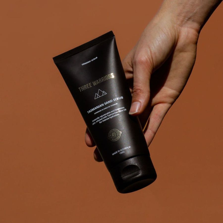 Exfoliating Tasmanian Sand Scrub | Three Warriors | Natural Body Polish 