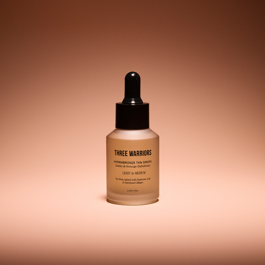 Hydrabronze Tan Drops | Three Warriors | Supercharge your skin's hydration and enhance your glow.