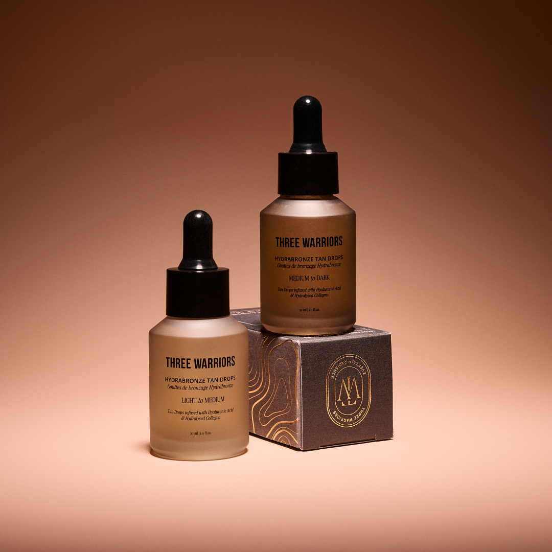 Hydrabronze Tan Drops | Three Warriors | Streak & Orange Free Organic Tan